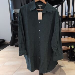 Cométe (The Frankie Shop) Mar Oversized Shirt (Green)